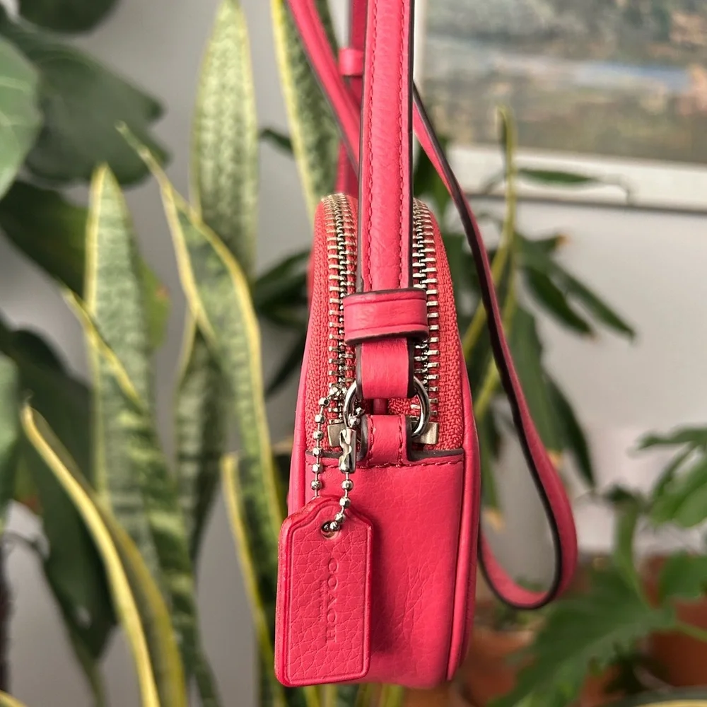 Coach Pink Studded Crossbody Pouch Bag 57587 - Picture 3 of 11